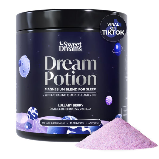 Dream Potion | Magnesium Blend with Glycine, L-Theanine, and Chamomile for Calm & Sleep | 30 Servings